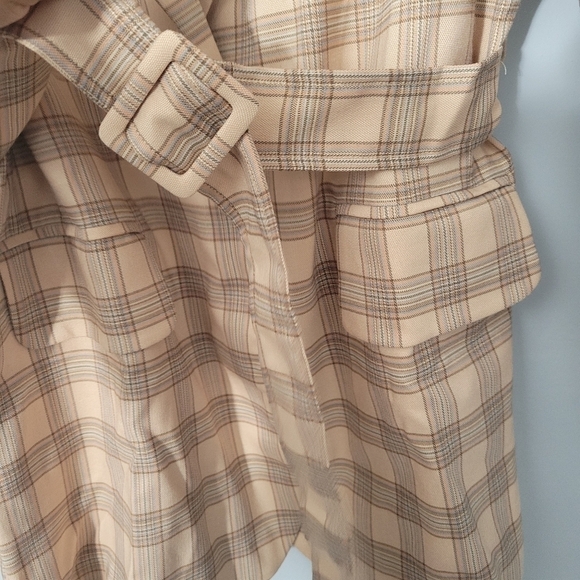 Pacsun 4Si3nna 4Sienna Neutral Dara Belted Blazer Coat NWT - Picture 6 of 10